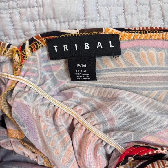 TRIBAL leaf printed dress - Picture 4 of 5